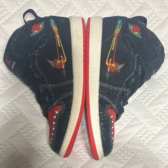 Nike Air Jordan 1 MID GS Siempre Familia Child Size 2Y Big Boy Running Shoes - Picture 9 of 15